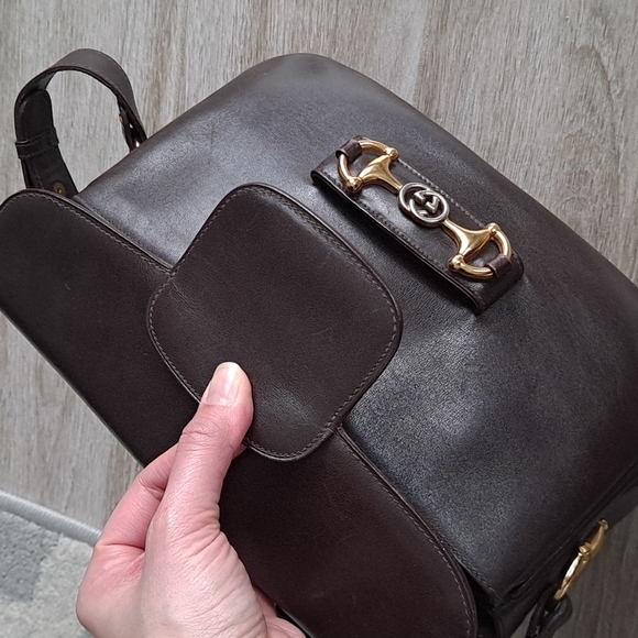 Authentic vintage Gucci Horsebit leather shoulder bag - Picture 7 of 16